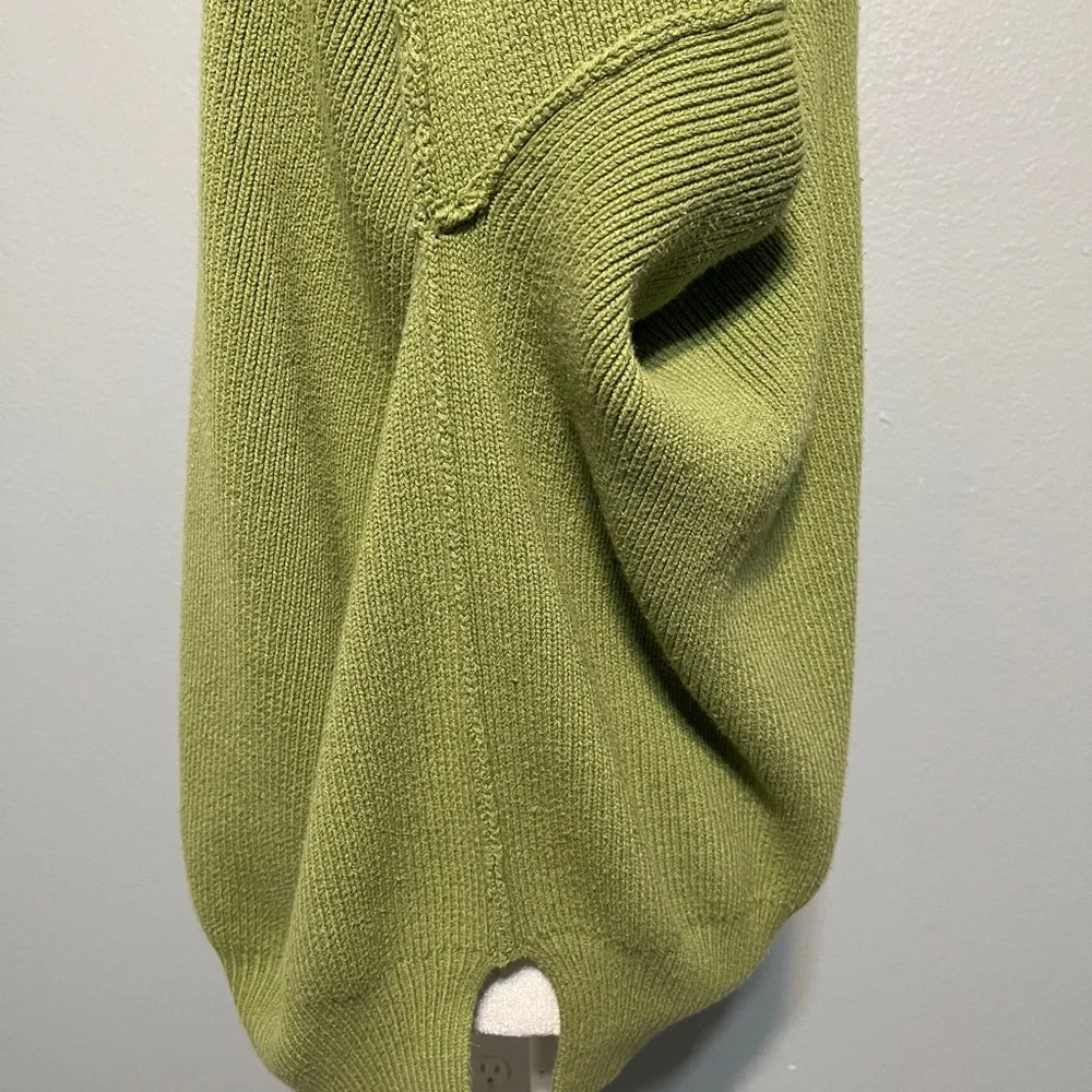 Free People Light Olive Green Oversized Crewneck Sweater - Picture 6 of 10